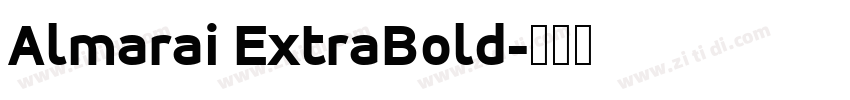 Almarai ExtraBold字体转换